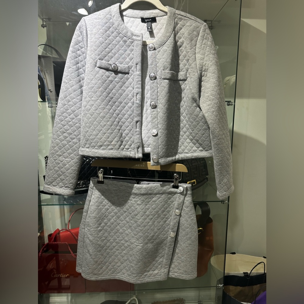 Aqua jacket set
